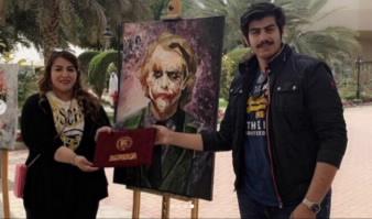 المعرض الفني لأعمال الطالب محمد قاسم اكروف