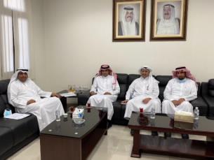 استقبال الدكتور سلمان العنزي للملحق الثقافي السعودي بالكويت