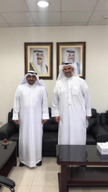 استقبل عميد شئون الطلبة بجامعة الكويت الدكتور سلمان نشمي العنزي نائب المدير العام للهيئة الخيرية الإسلامية العالمية