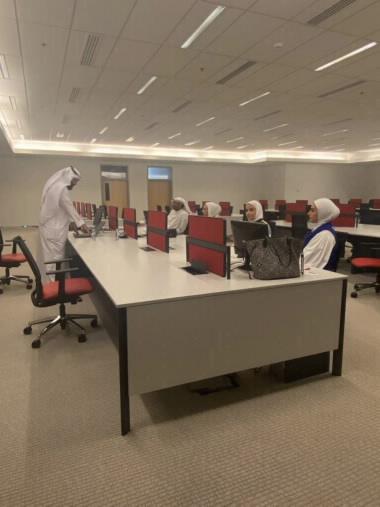 قسم البحوث والدراسات شارك بالورش التدريبية التي نظمتها إدارة المكتبات