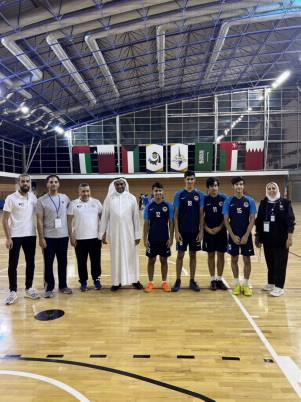 فوز فريق الكابتن "علي مخصيد" التابع لجامعة الكويت ببطولة جامعة الكويت للميني قول