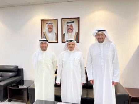 عميد شئون الطلبة استقبل رئيس وأمين صندوق جمعية العلوم الإدارية