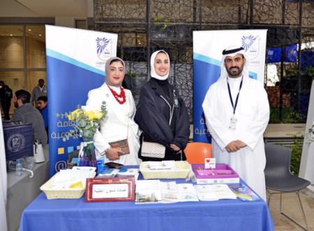 قسم العلاقات العامة للعمادات النوعية يشارك بمعرض دورنا الإعلامي