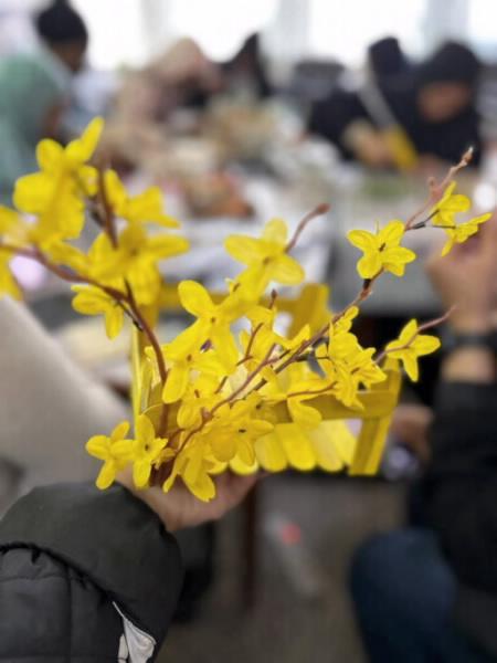 الاسكان الطلابي نظم ورشة الأعواد الخشبية للطالبات