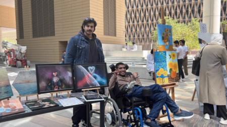 عمادة شئون الطلبة أقامت معرض المواهب الطلابية في العلوم