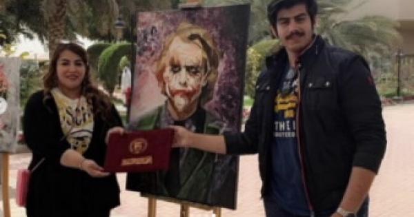 المعرض الفني لأعمال الطالب محمد قاسم اكروف