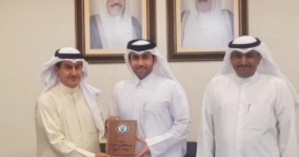 عميد شئون الطلبة اجتمع بممثل جامعة حمد بن خليفه بدولة قطر الشقيقة