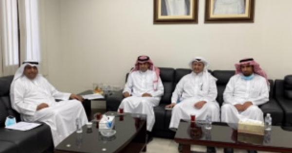 استقبال الدكتور سلمان العنزي للملحق الثقافي السعودي بالكويت