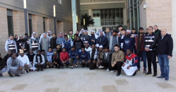 عماد شئون الطلبة شاركت في الإخلاء الوهمي